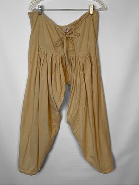 Anokhi Harem Pants Ivory Cotton Size Small